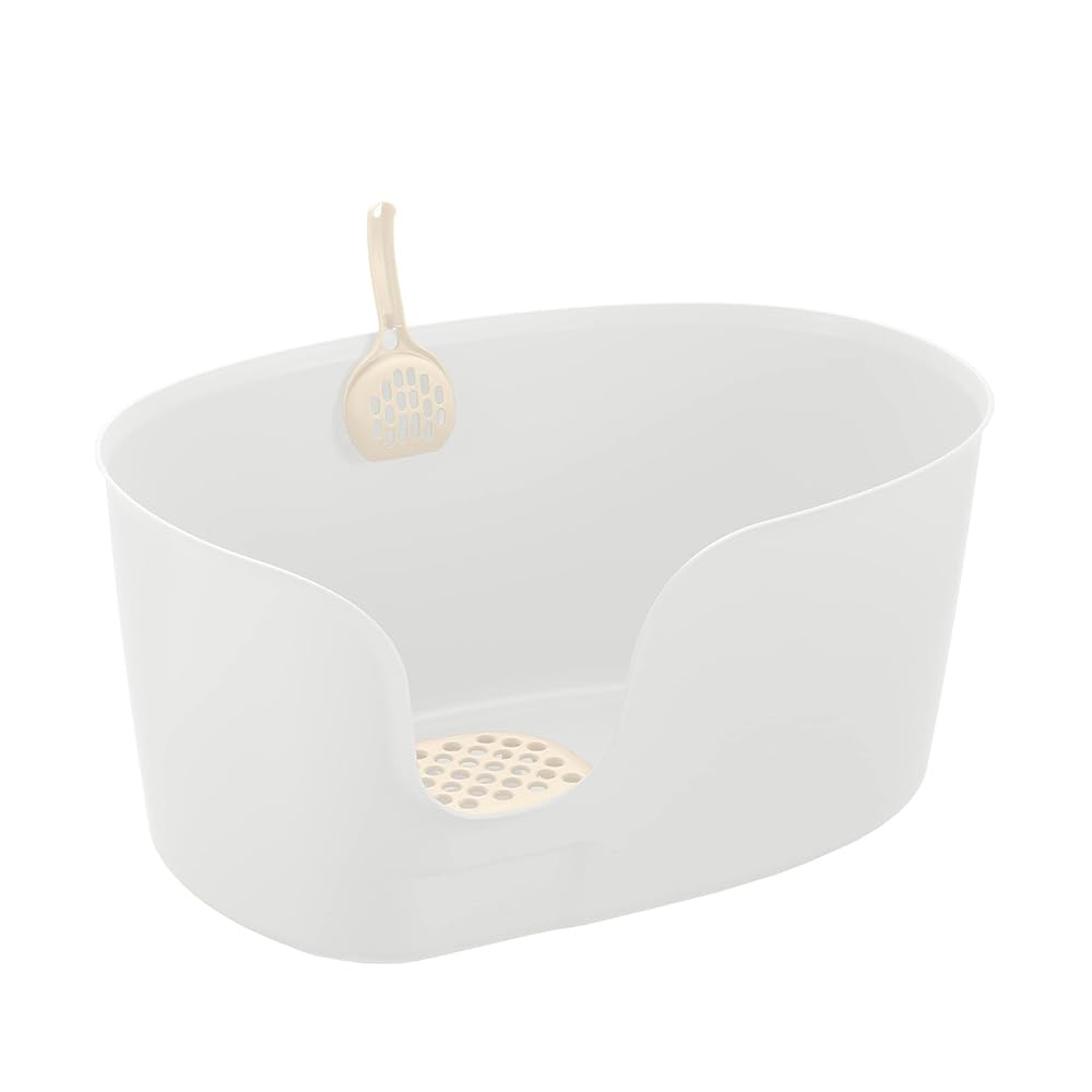 High Wall Cat Litter Box XL White J114