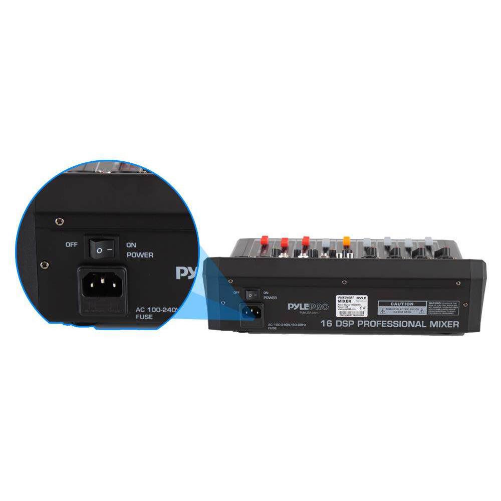 4-Channel Bluetooth Audio Mixer with USB and XLR X16958