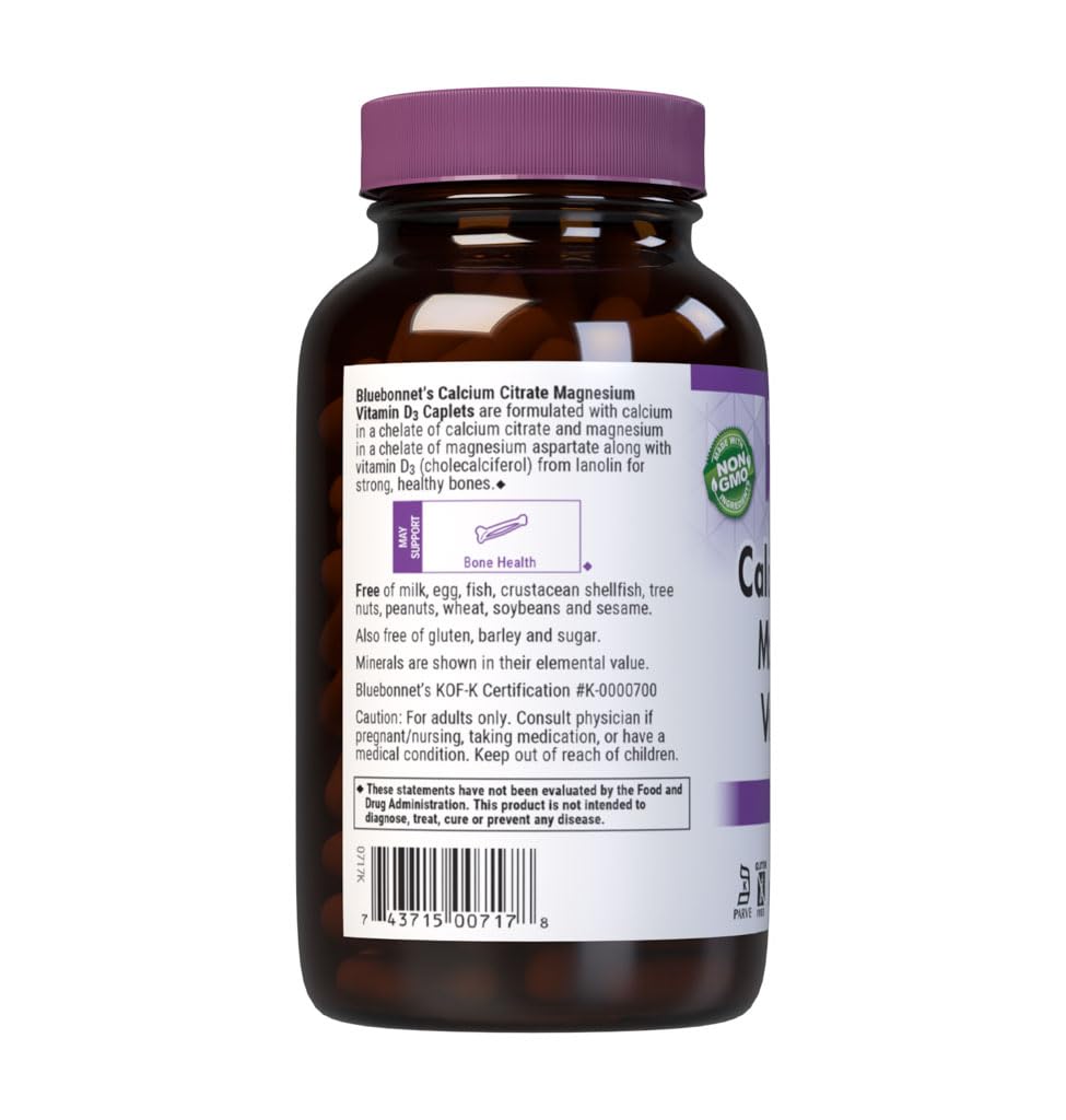 Calcium Citrate Magnesium Plus Vitamin D3 Caplets, 180 Count N303