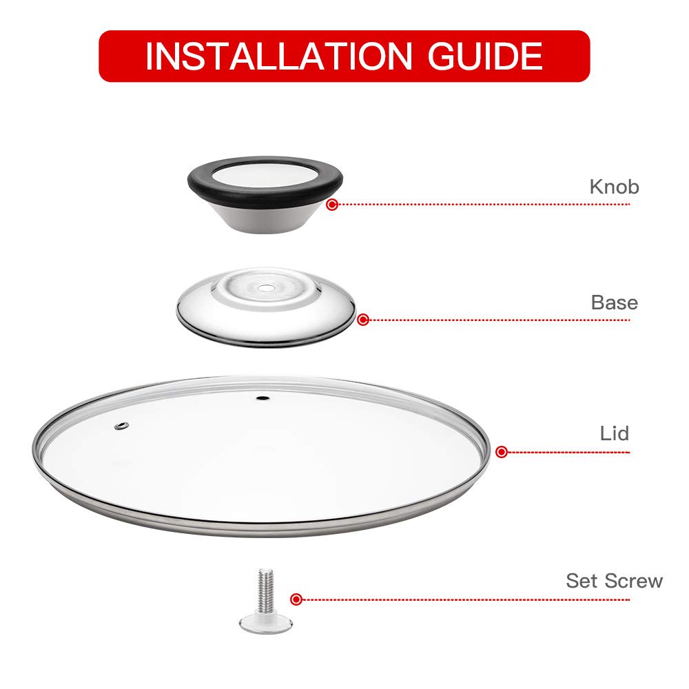 Glass Lid for Frying Pan 12"/30cm I557