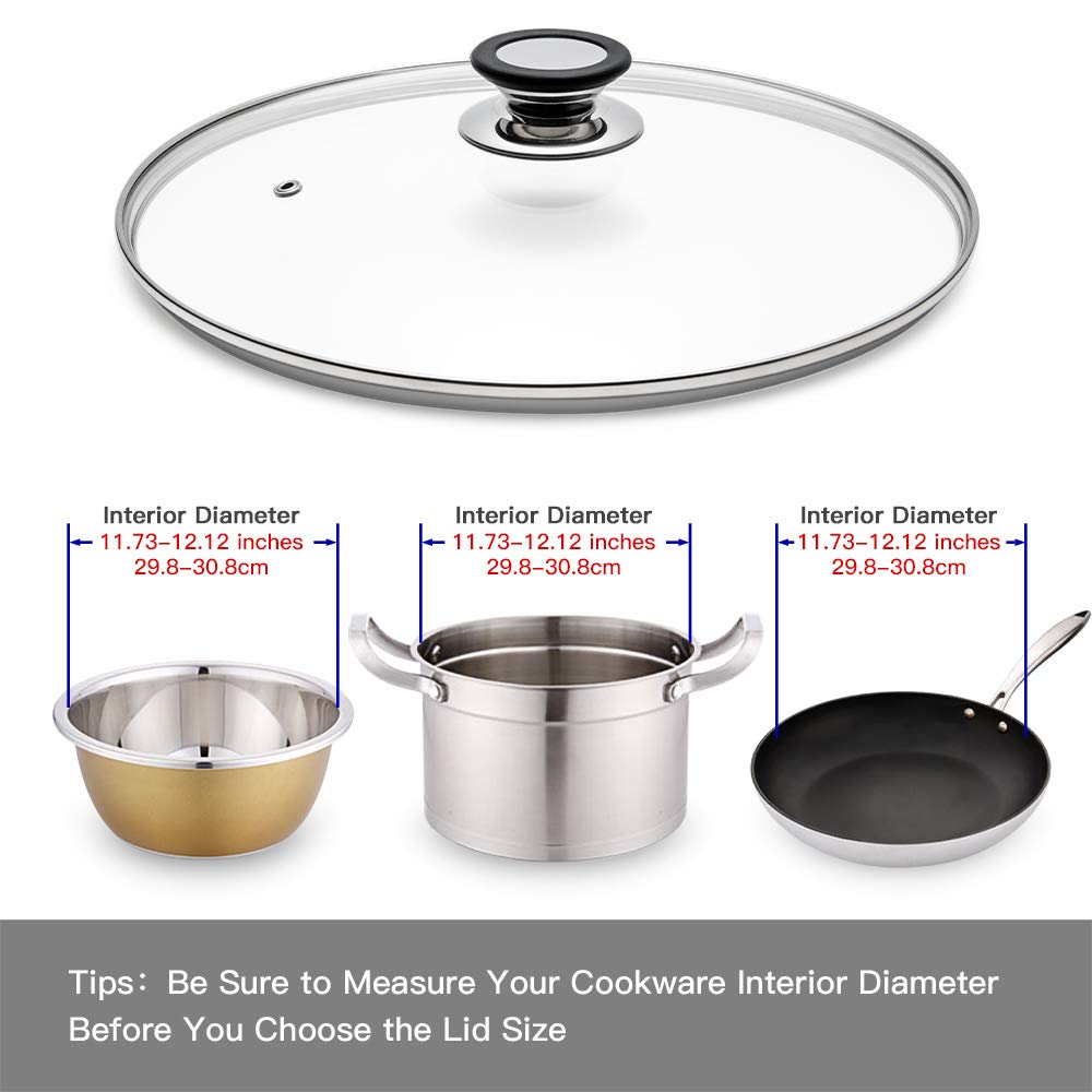 Glass Lid for Frying Pan 12"/30cm I557