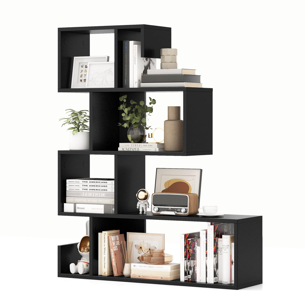 5-Tier Geometric Bookshelf D979