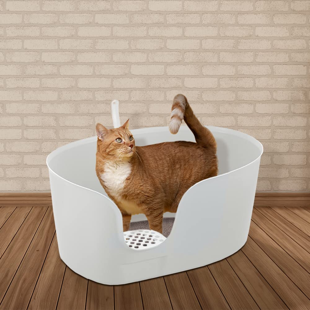 High Wall Cat Litter Box XL White J114