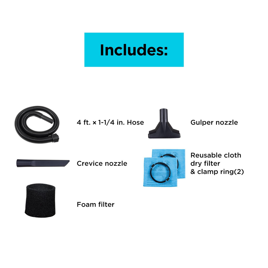 2.5 Gallon Wet Dry Shop Vacuum F487
