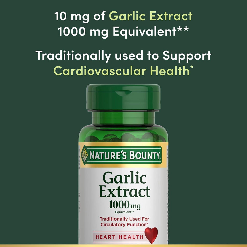 Garlic Extract 1000 mg Softgels Pack of 2 F760872