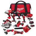 18-Volt Lithium-Ion Cordless 9-Tool Combo Kit with 4.0 Ah Batteries T625062