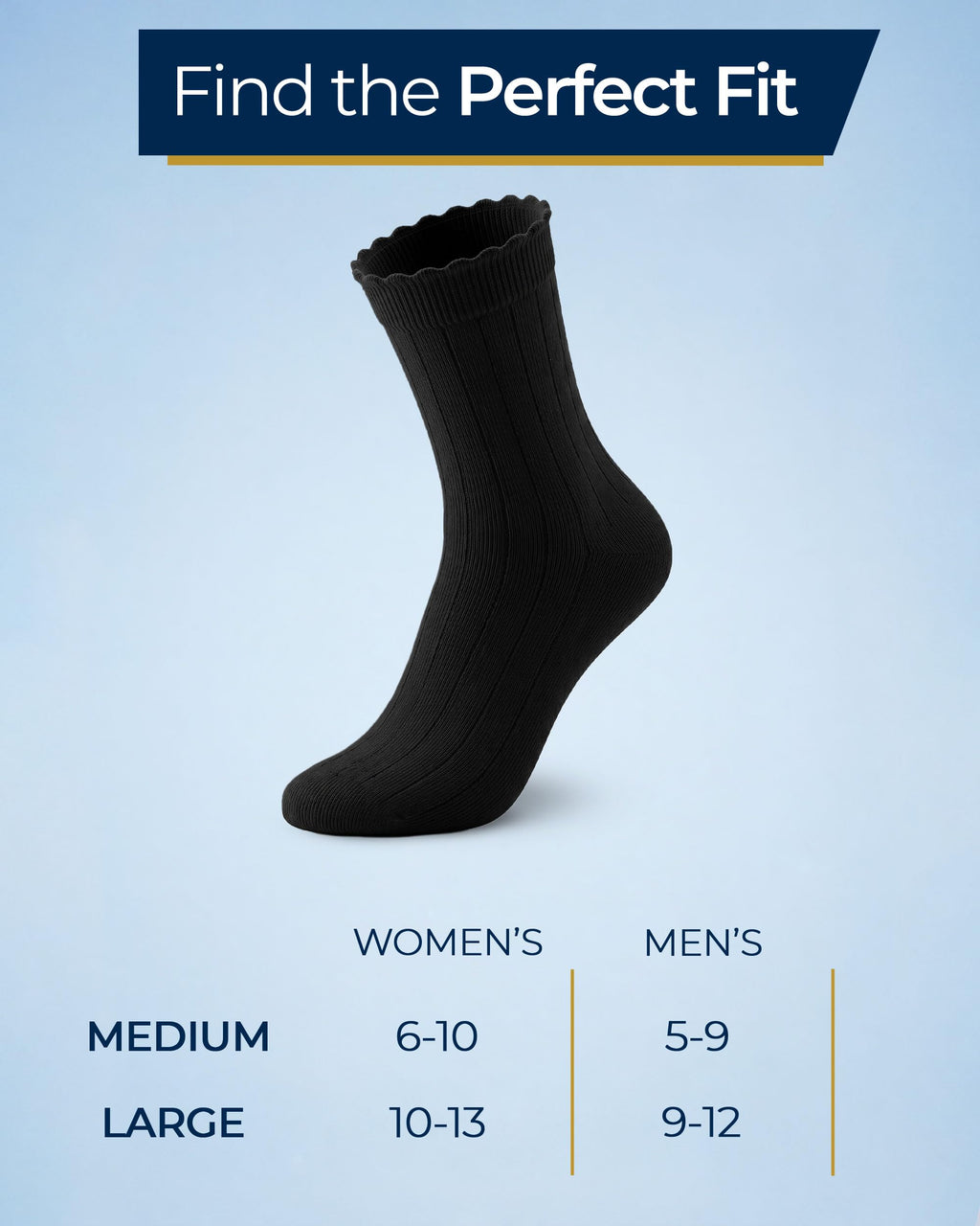 Knit Bamboo Viscose Diabetic Socks 6 Pairs Z166311