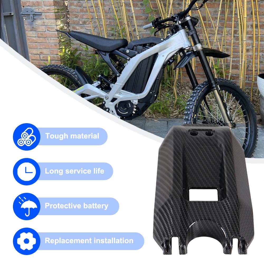 Carbon Fiber Battery Cover Guard for Electric Dirt Bike U248