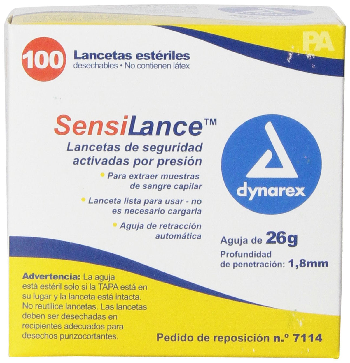 26 Gauge Sterile Safety Lancets 100 Count T83388