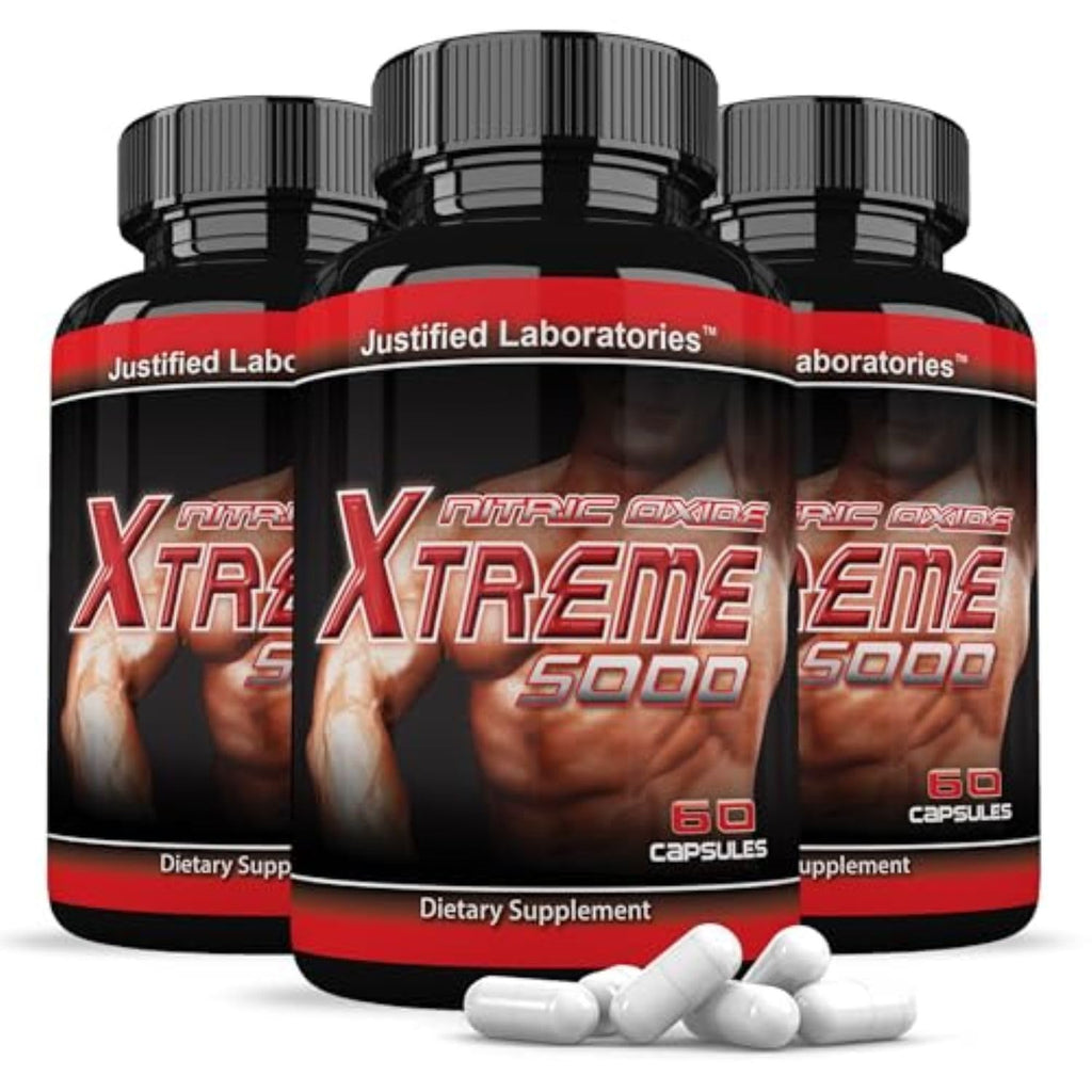 L-Arginine Men's Health Supplement 60 Capsules Pack of 3 A324