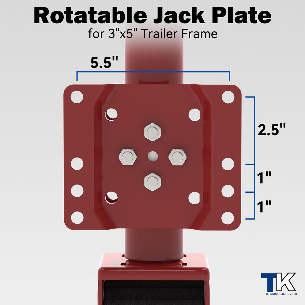 2000 lbs Swivel Trailer Jack with 8" Wheel V40695