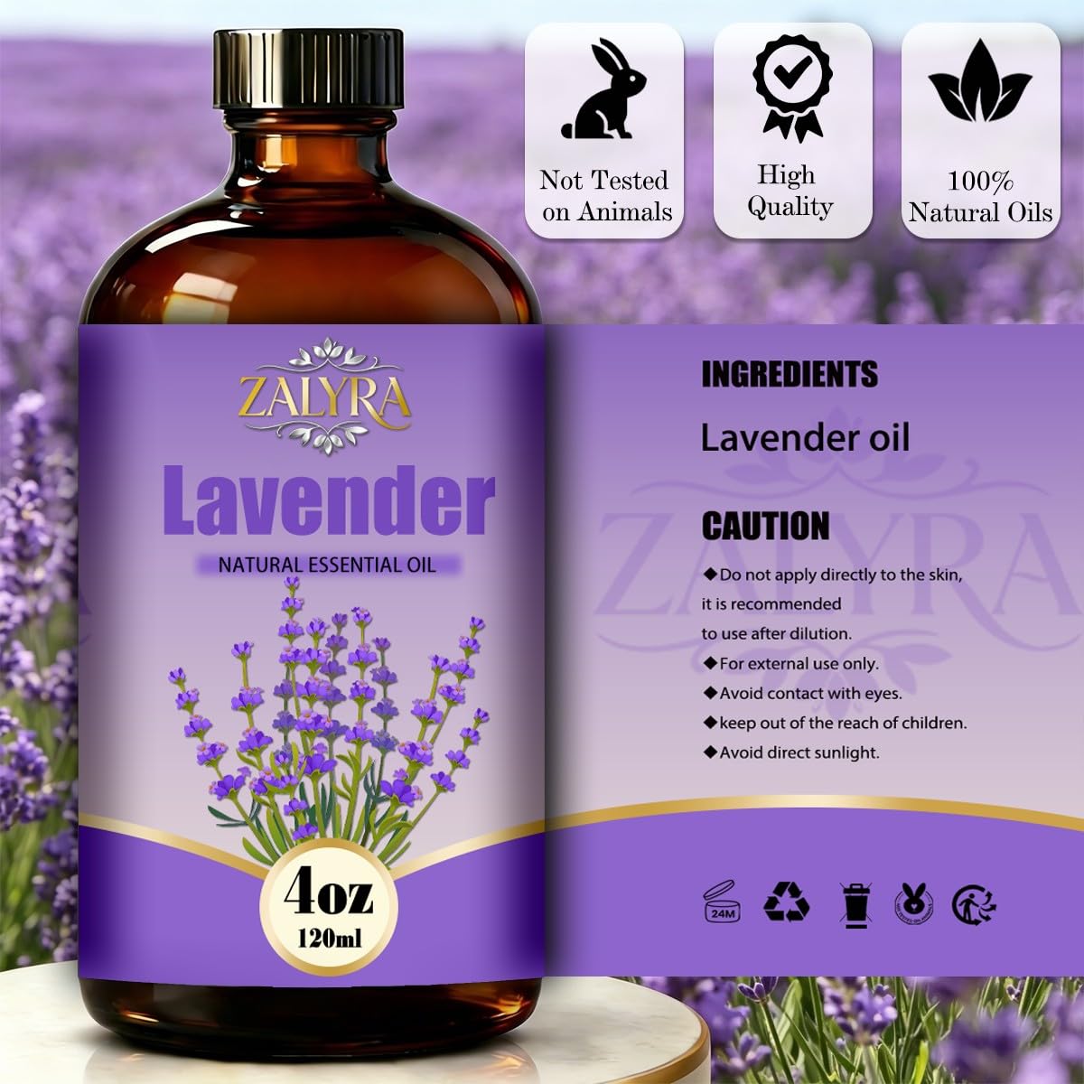Lavender Essential Oil 4 Fl Oz P6974