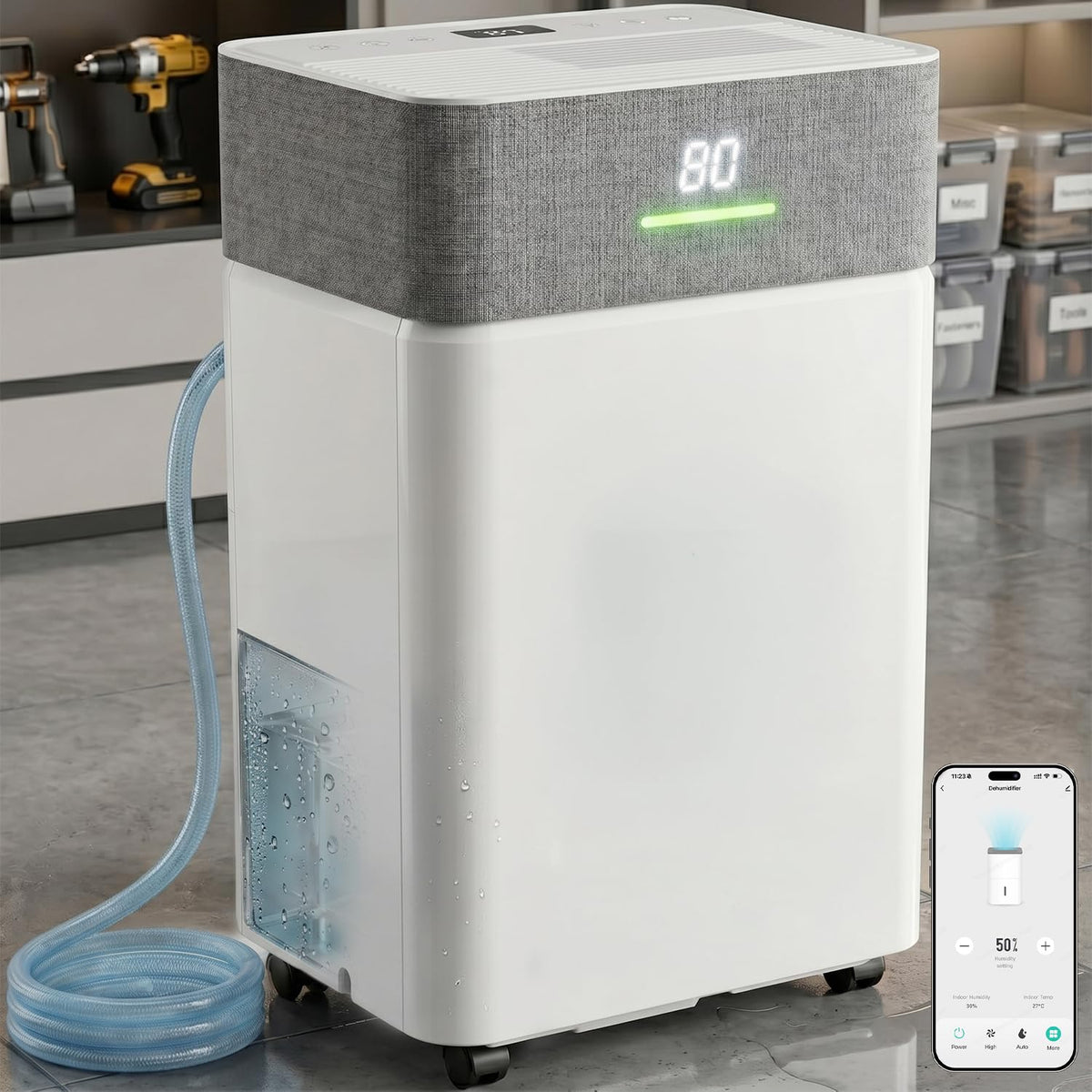 5000Sq.Ft Dehumidifier with Drain Hose P915531