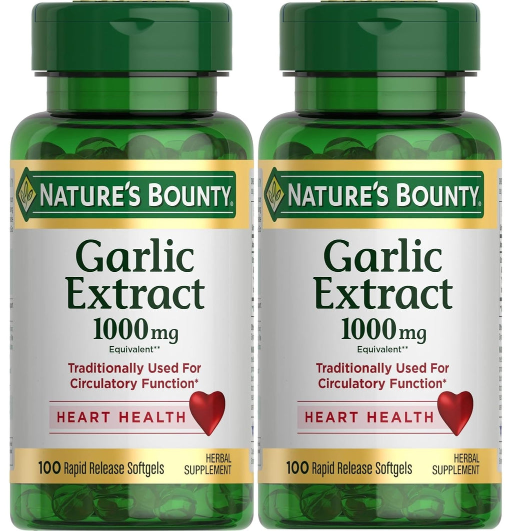 Garlic Extract 1000 mg Softgels Pack of 2 F760872