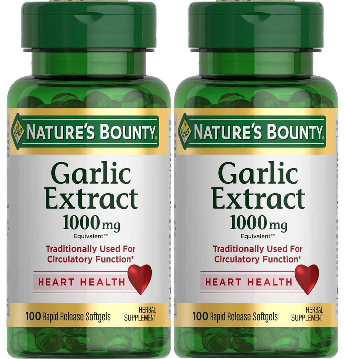 Garlic Extract 1000 mg Softgels Pack of 2 F760872