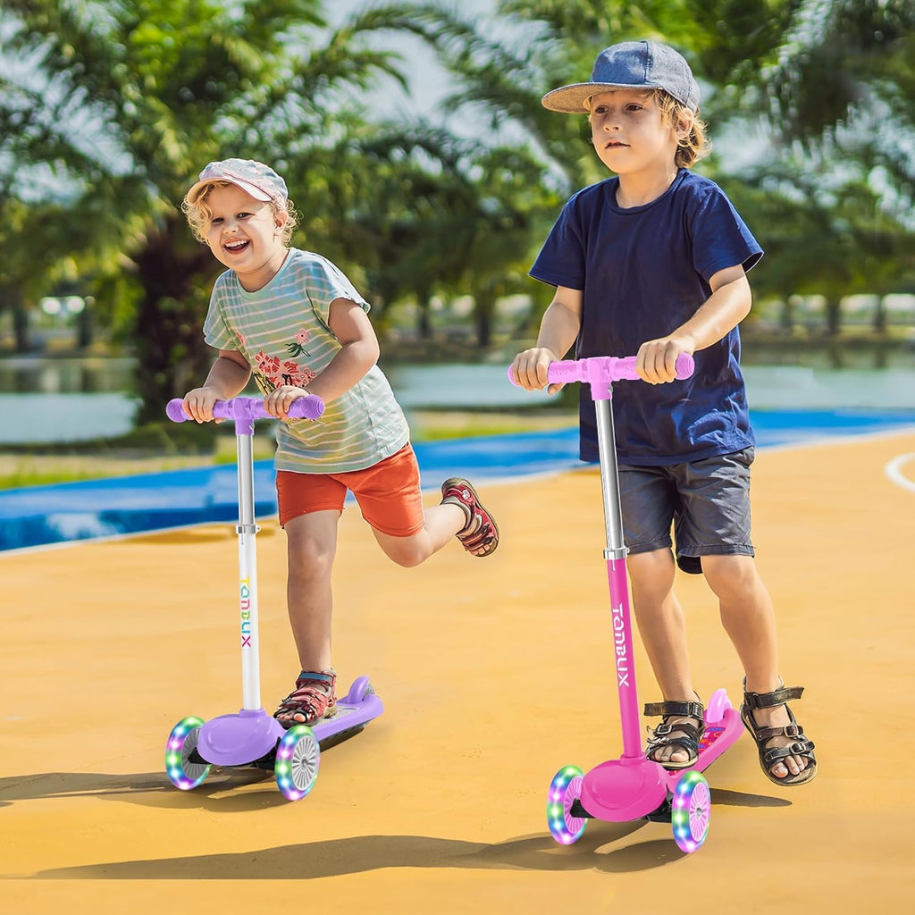 Kids 3-Wheel Scooter with Light-Up Deck and Wheels Z509