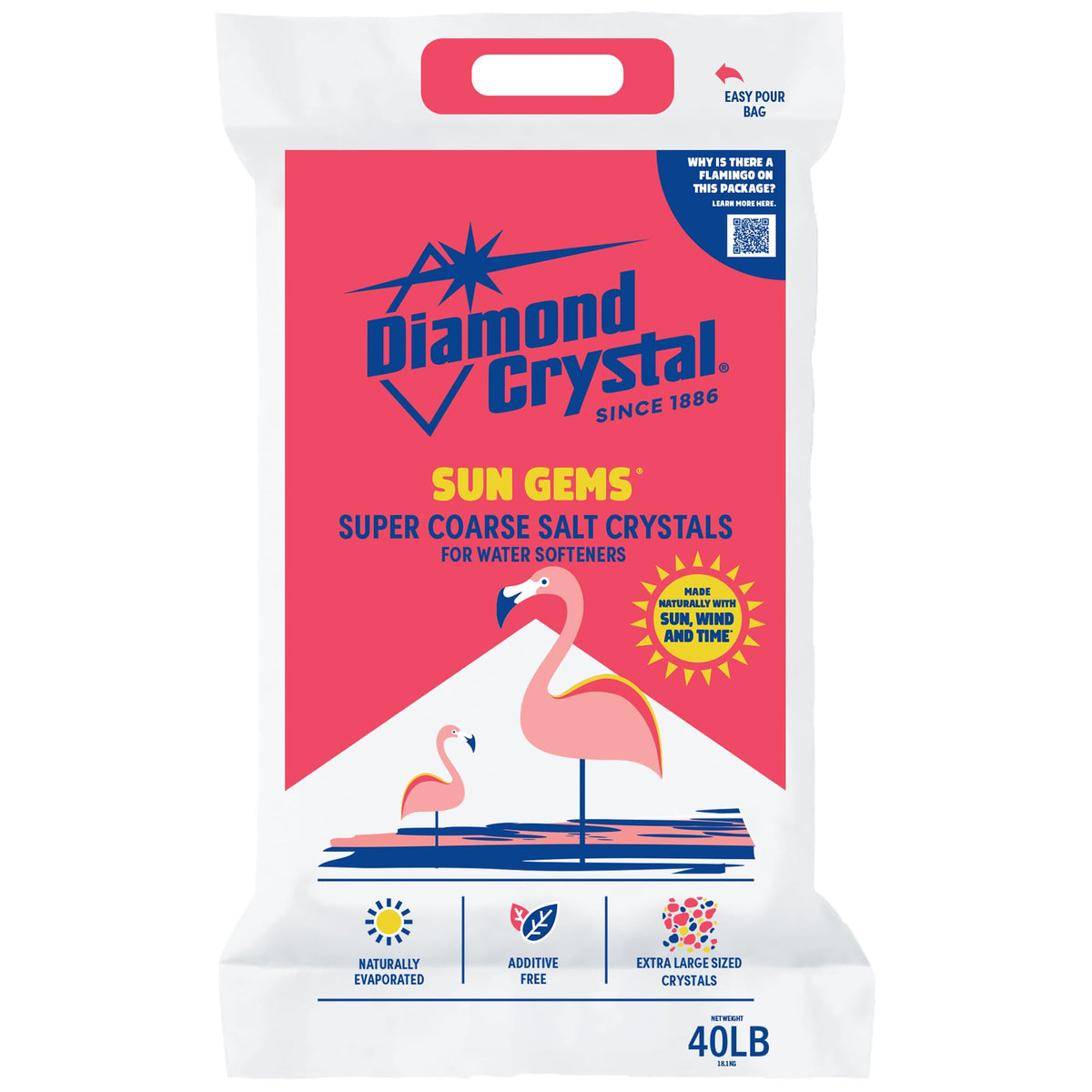 4 Pack Super Coarse Water Softener Salt, 40 Pounds F9833