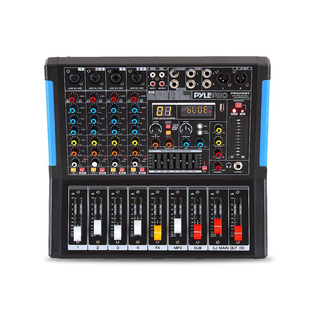 4-Channel Bluetooth Audio Mixer with USB and XLR X16958