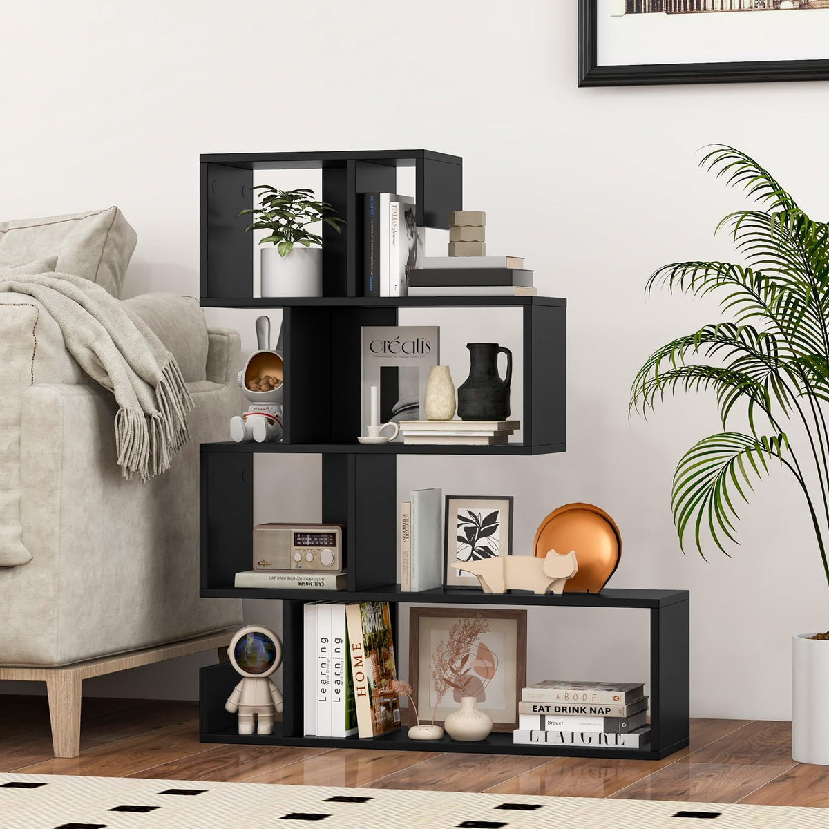 5-Tier Geometric Bookshelf D979