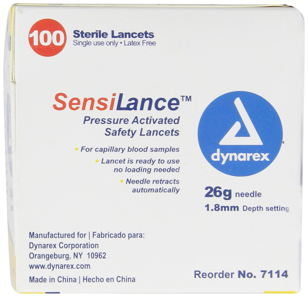 26 Gauge Sterile Safety Lancets 100 Count T83388