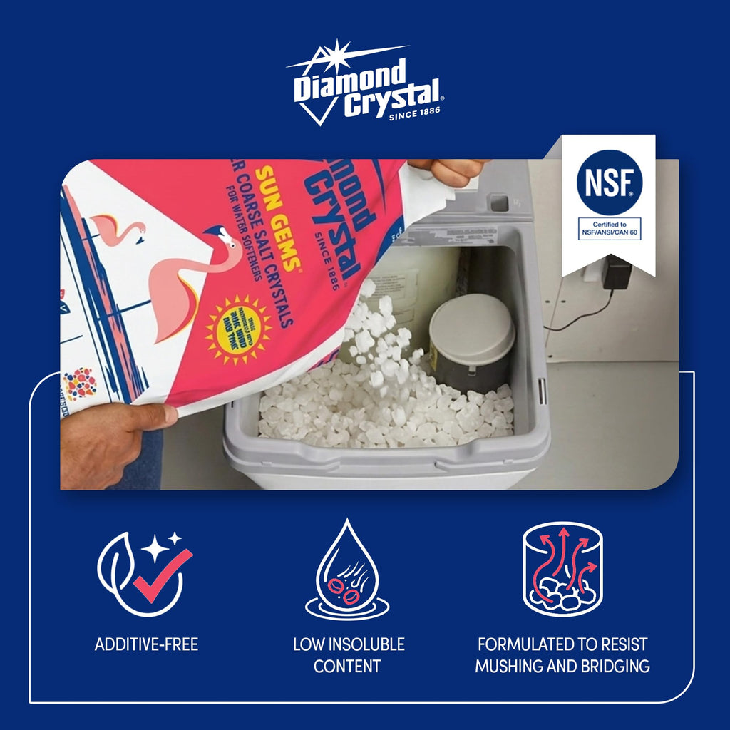 4 Pack Super Coarse Water Softener Salt, 40 Pounds F9833