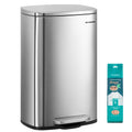 13 Gallon Stainless Steel Trash Can O40301