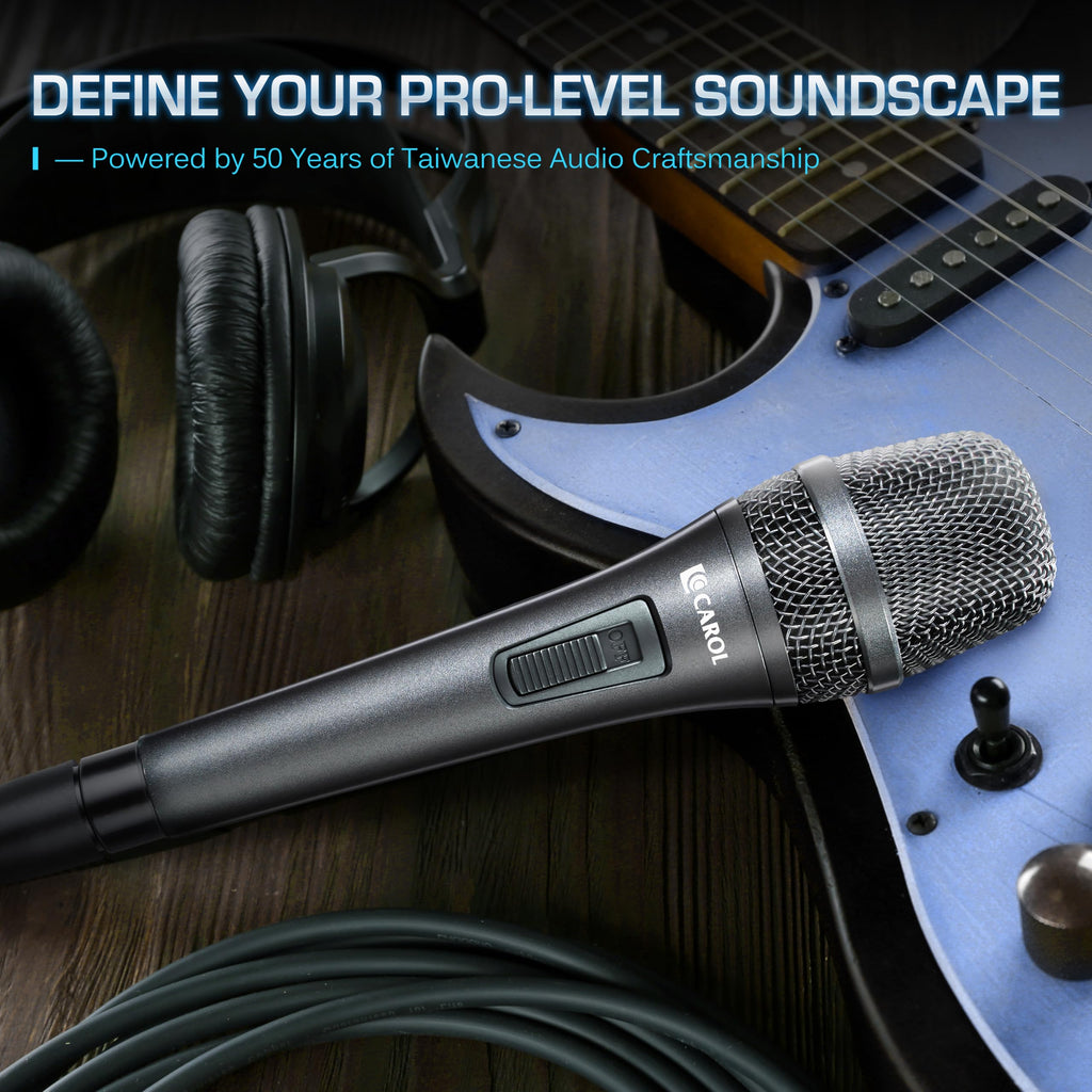 XLR Wired Dynamic Cardioid Vocal Microphone with Switch A848
