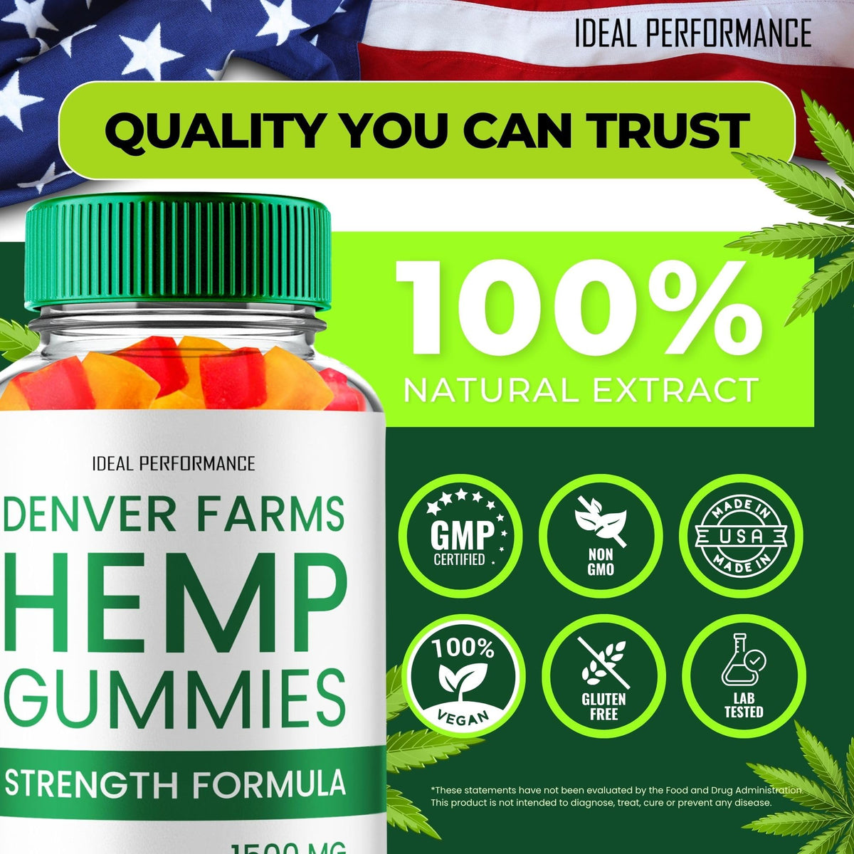 Maximum Strength All Natural Hemp Gummies 2 Pack H861275