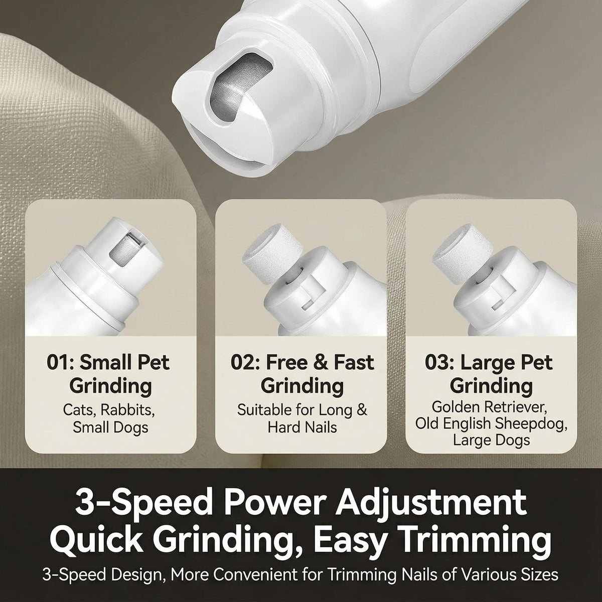 Electric Quiet Dog Nail Grinder U5657