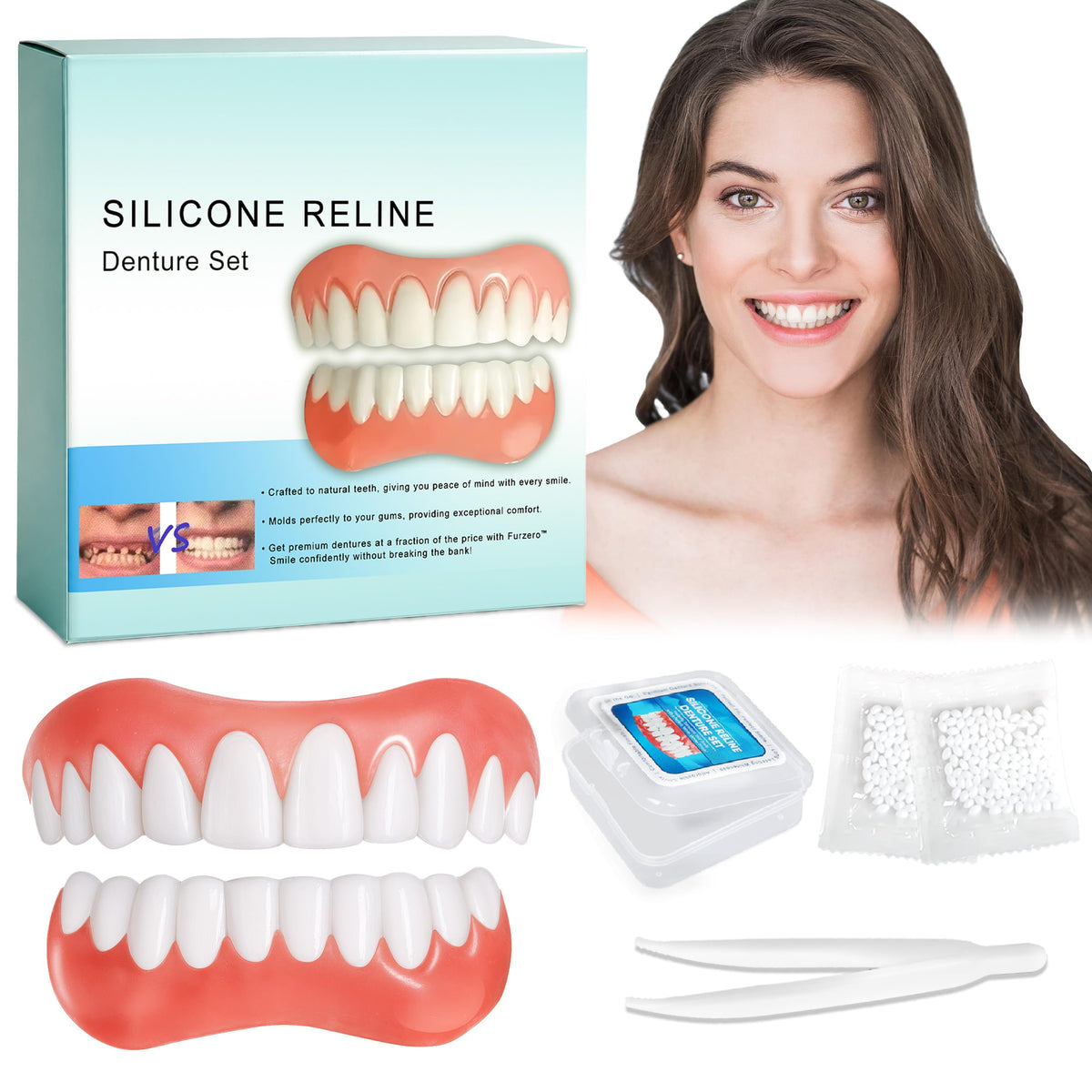 Moldable False Teeth Y678