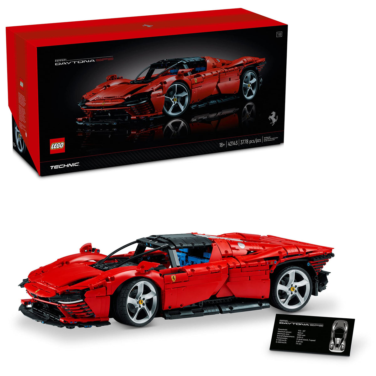1:8 Scale Race Car Model Building Kit C2037
