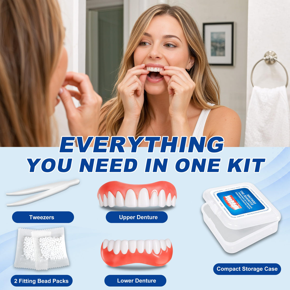 Moldable False Teeth Y678