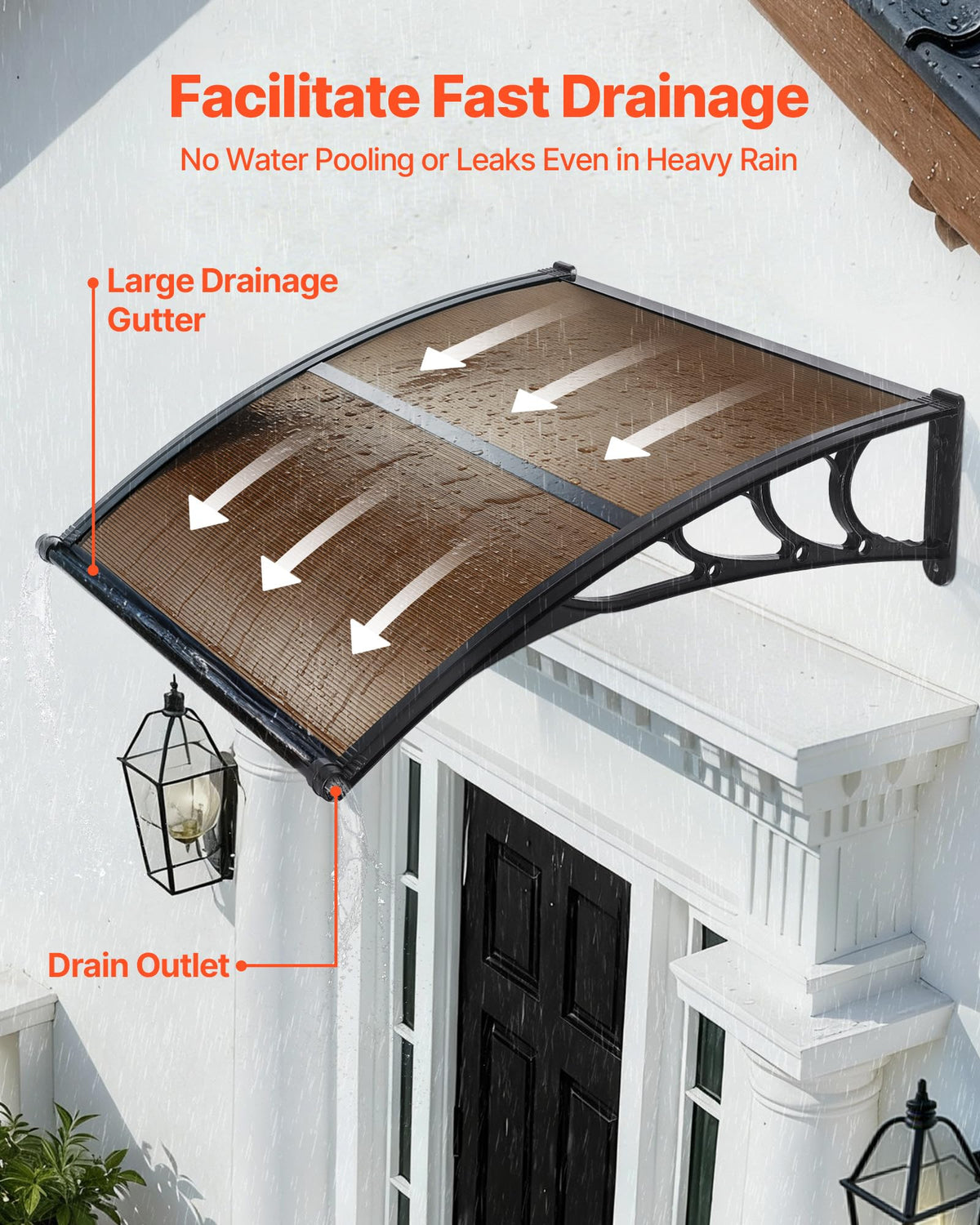 38" x 40" Door Window Awning X503400