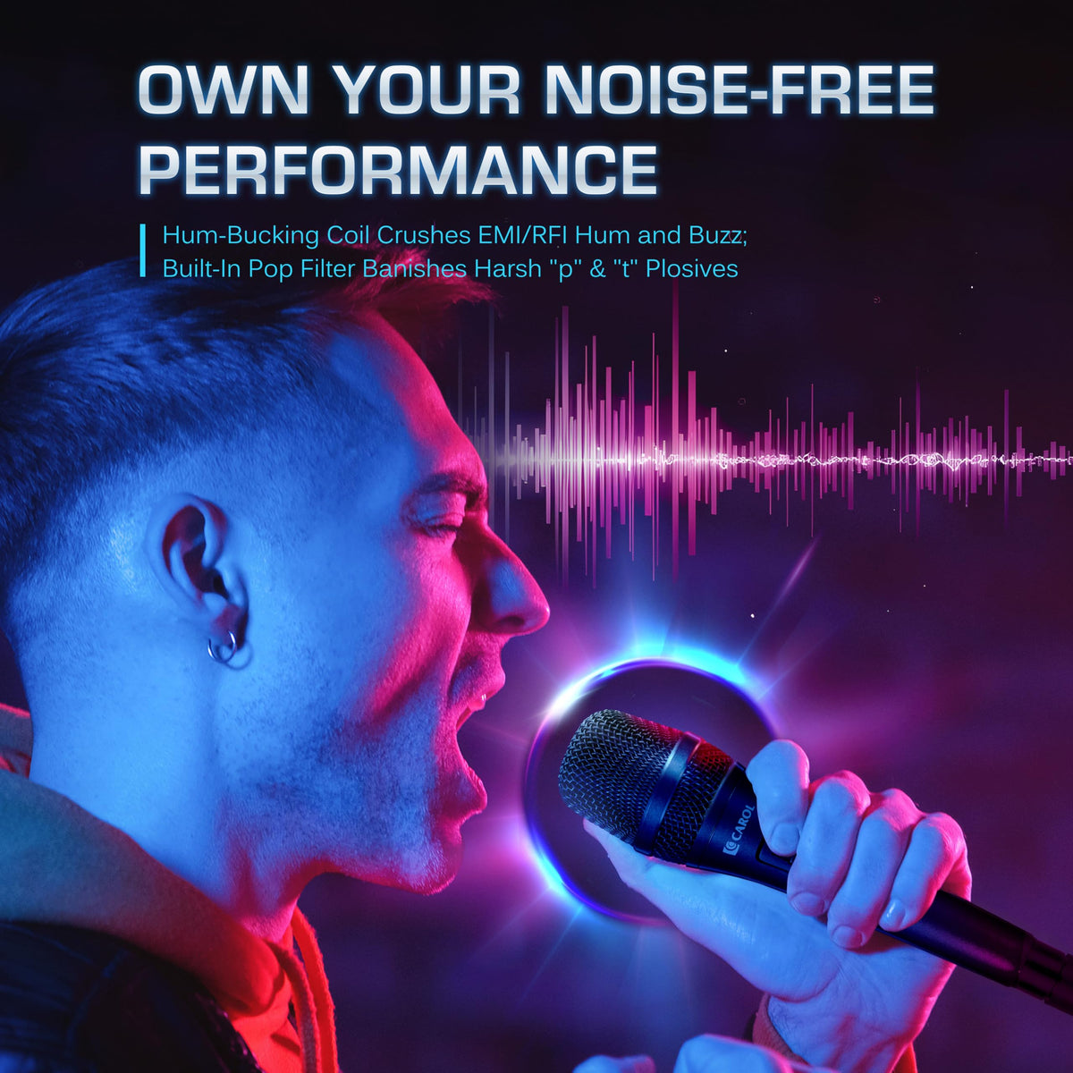 XLR Wired Dynamic Cardioid Vocal Microphone with Switch A848