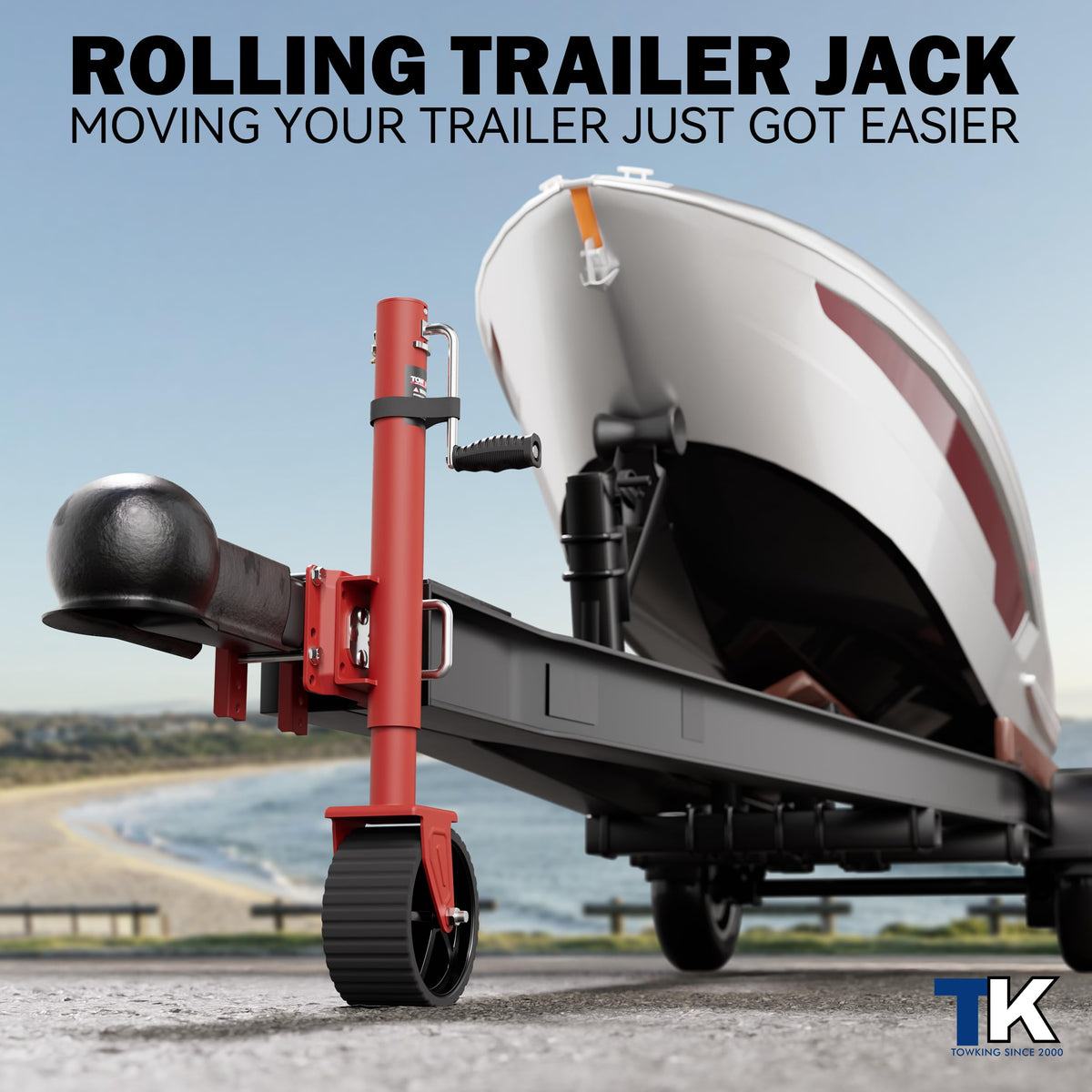 2000 lbs Swivel Trailer Jack with 8" Wheel V40695