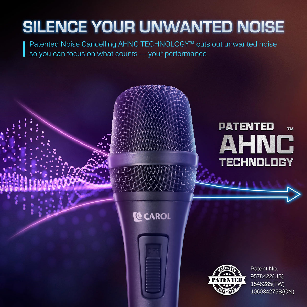 XLR Wired Dynamic Cardioid Vocal Microphone with Switch A848