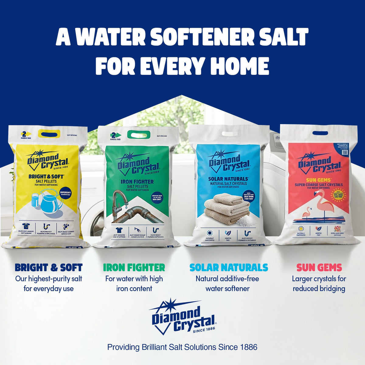 4 Pack Super Coarse Water Softener Salt, 40 Pounds F9833