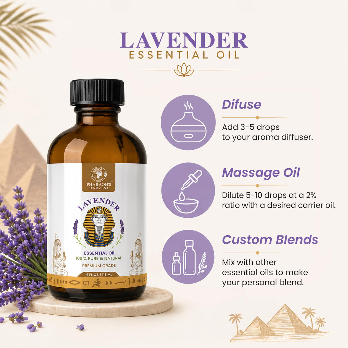 Lavender Essential Oil 4 Fl Oz M163