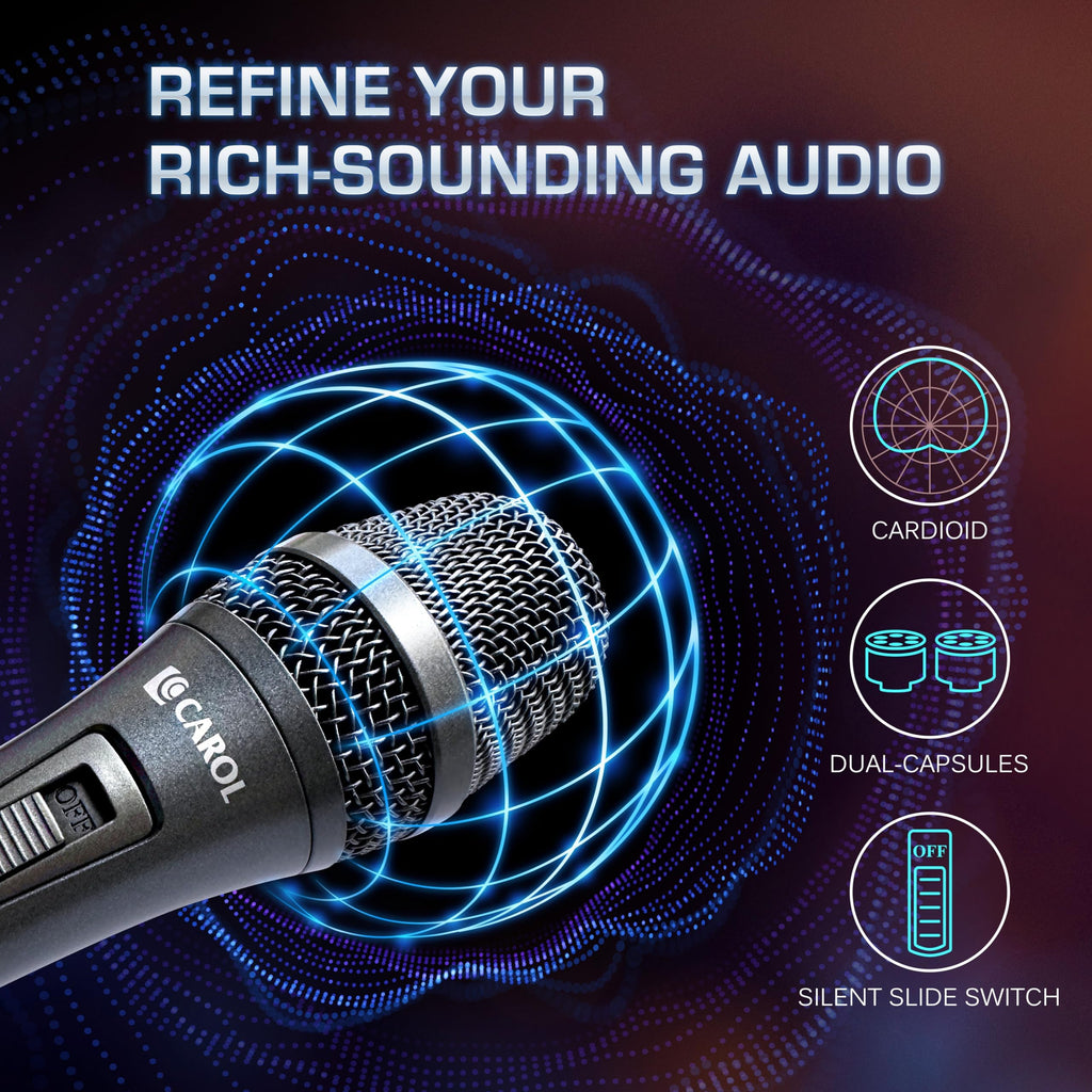 XLR Wired Dynamic Cardioid Vocal Microphone with Switch A848